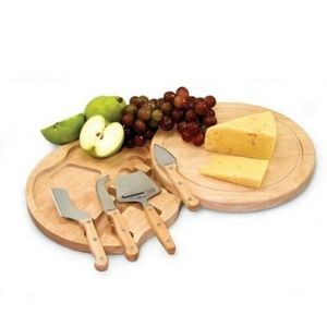 Wood cheeseboard 5 piece set.